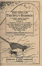 Cover of: The idyl of the split-bamboo by Holden, George Parker