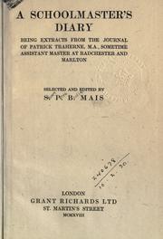 Cover of: A schoolmaster's diary by Stuart Petre Brodie Mais