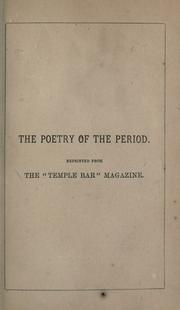 Cover of: The poetry of the period by Austin, Alfred