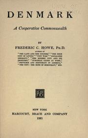 Cover of: Denmark by Frederic Clemson Howe