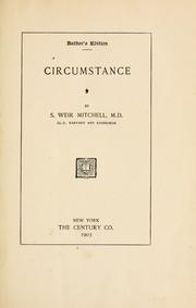 Cover of: Circumstance. by S. Weir Mitchell