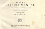 Cover of: D'Orcy's airship manual by Ladislas d' Orcy