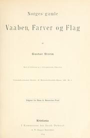 Cover of: Norges gamle vaaben, farver og flag.