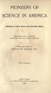 Cover of: Pioneers of science in America by William Jay Youmans