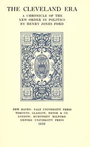 Cover of: The Cleveland era by Henry Jones Ford