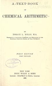 Cover of: text-book of chemical arithmetic.