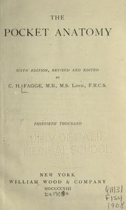 Cover of: The pocket anatomy by C. H. Fagge