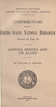 Cover of: Annona sericea and its allies.