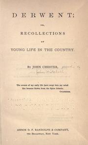 Cover of: Derwent; or, Recollections of young life in the country. by Mitchell, John