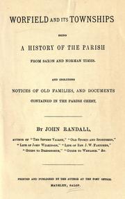 Cover of: Worfield and its townships by Randall, John