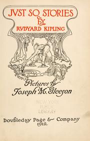 Cover of: Just so stories by Rudyard Kipling