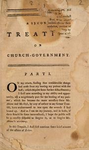 Cover of: [A  second treatise on church-government by Ebenezer Chaplin