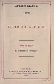 Cover of: Life of Vittorio Alfieri. by Vittorio Alfieri