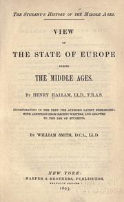 Cover of: The Student's History of the Middle Ages by Henry Hallam