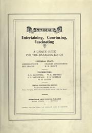 Cover of: Montreal: old, new, entertaining, convincing, fascinating. Editorial staff: Lorenzo Prince [and others]  Contributors: B.K. Sandwell [and others]  Special contributing editor: Julius Chambers.