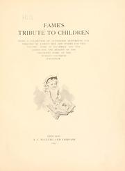 Fame's tribute to children by Martha S. Hill