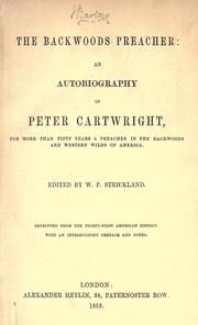 Cover of: The backwoods preacher by Peter Cartwright