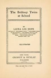 Cover of: The Bobbsey twins at school by Laura Lee Hope