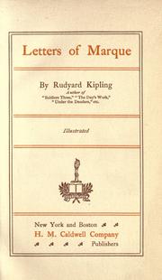 Letters of marque by Rudyard Kipling
