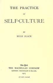 Cover of: The practice of self-culture