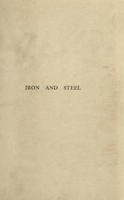 Cover of: Iron and Steel