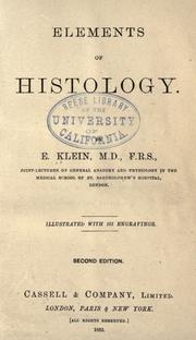Elements of histology by E. Klein