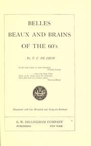 Cover of: Belles, beaux and brains of the 60's