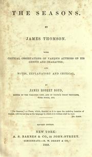 Cover of: The seasons. by James Thomson