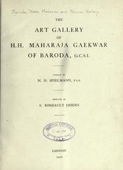 Cover of: The art gallery of H.H. Maharaja Gaekwar of Baroda, G.C.S.I.