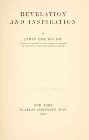 Cover of: Revelation and inspiration by James Orr
