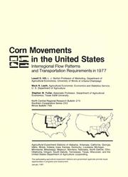 Cover of: Corn movements in the United States: interregional flow patterns and transportation requirements in 1977