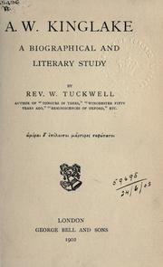 A.W. Kinglake by Tuckwell, William.