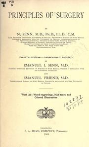 Cover of: Principles of surgery by Senn, Nicholas