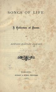 Songs of life by Dewart, Edward Hartley