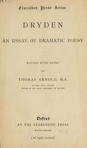 an essay on dramatic poesy by john dryden