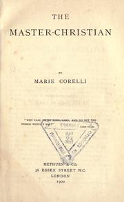 Cover of: The master-Christian by Marie Corelli