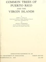 Cover of: Common trees of Puerto Rico and the Virgin Islands by Elbert Luther Little