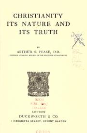 Cover of: Christianity by Peake, Arthur S.