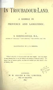 In troubadour-land by Sabine Baring-Gould