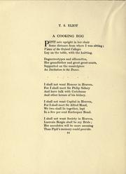 Cover of: A cooking egg by T. S. Eliot