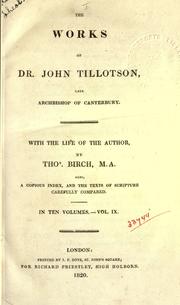Cover of: Works by Tillotson, John