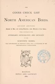 Cover of: A check list of North American birds. by Elliott Coues