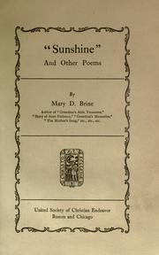 Cover of: "Sunshine" and other poems