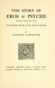 Cover of: The story of Eros and Psyche