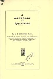 A handbook of appendicitis