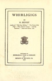 Cover of: Whirligigs. by O. Henry