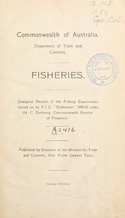Fisheries by Australia. Dept. of Trade and Customs.