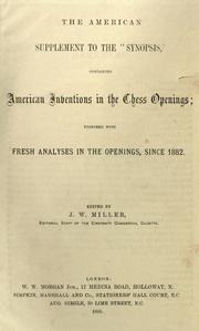 The American supplement to the "Synopsis" by Joseph W. Miller