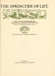 Cover of: The springtide of life by Algernon Charles Swinburne