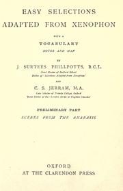 Cover of: Easy selections adapted from Xenophon by Xenophon, Xenophon